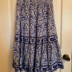 Anthropologie Beach Midi Skirt